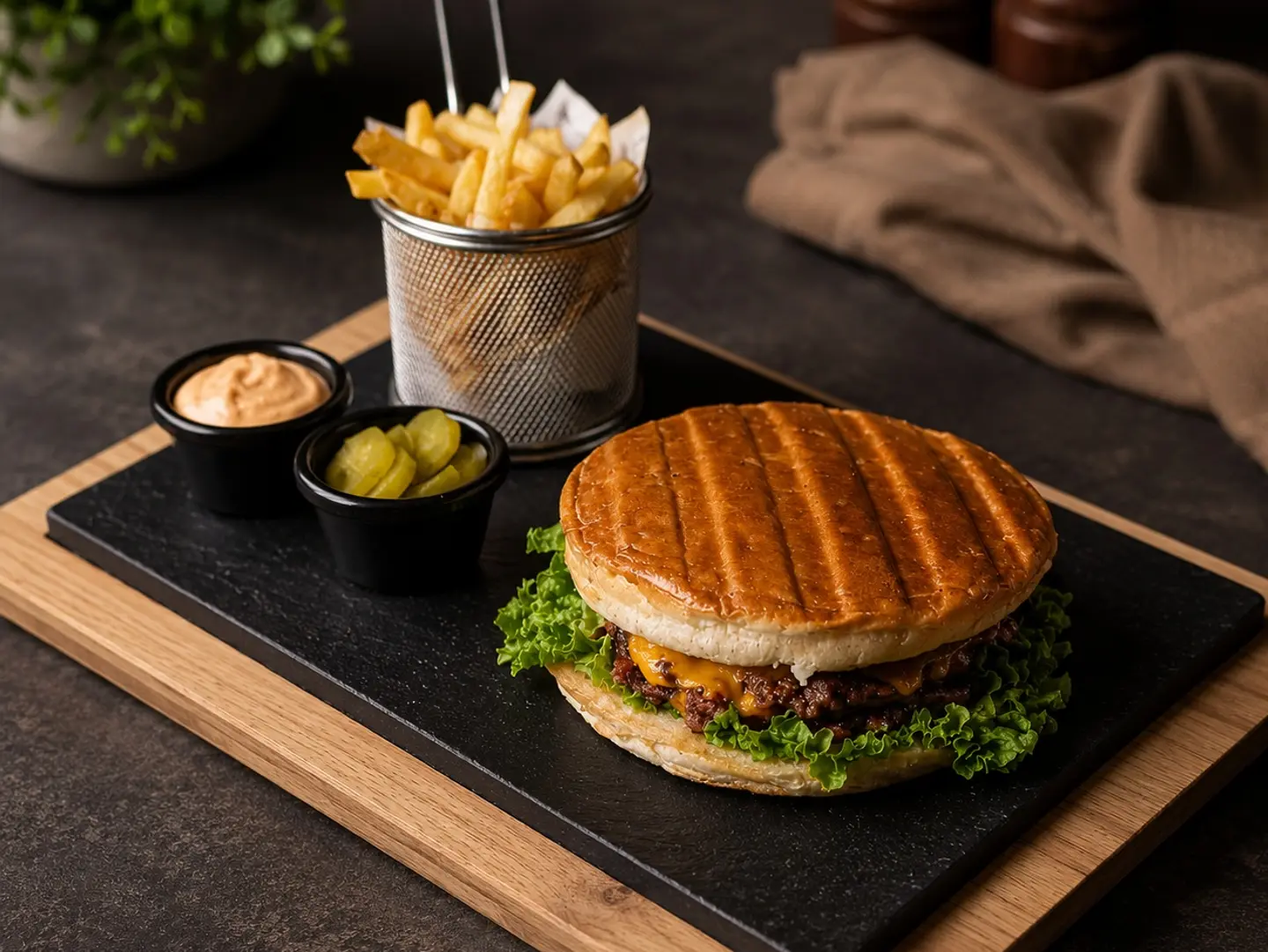 Double Smash Beef Burger