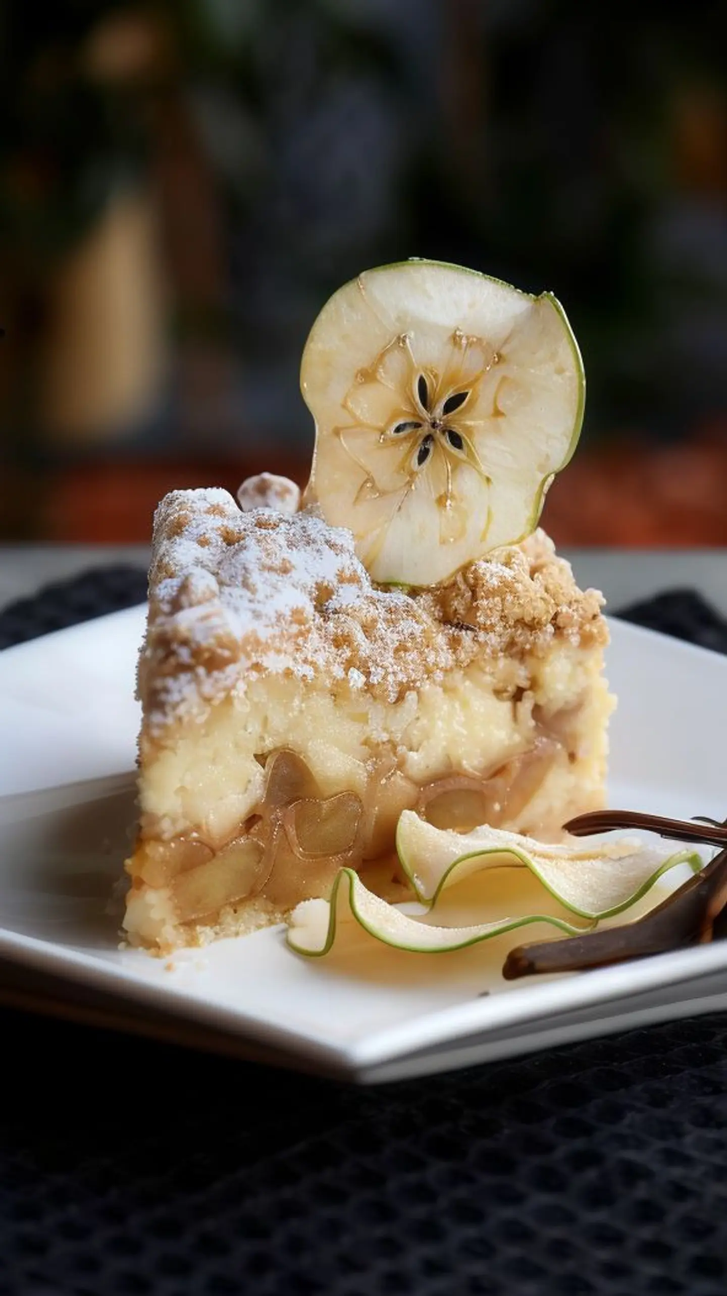 كيكة التفاح بالبندق