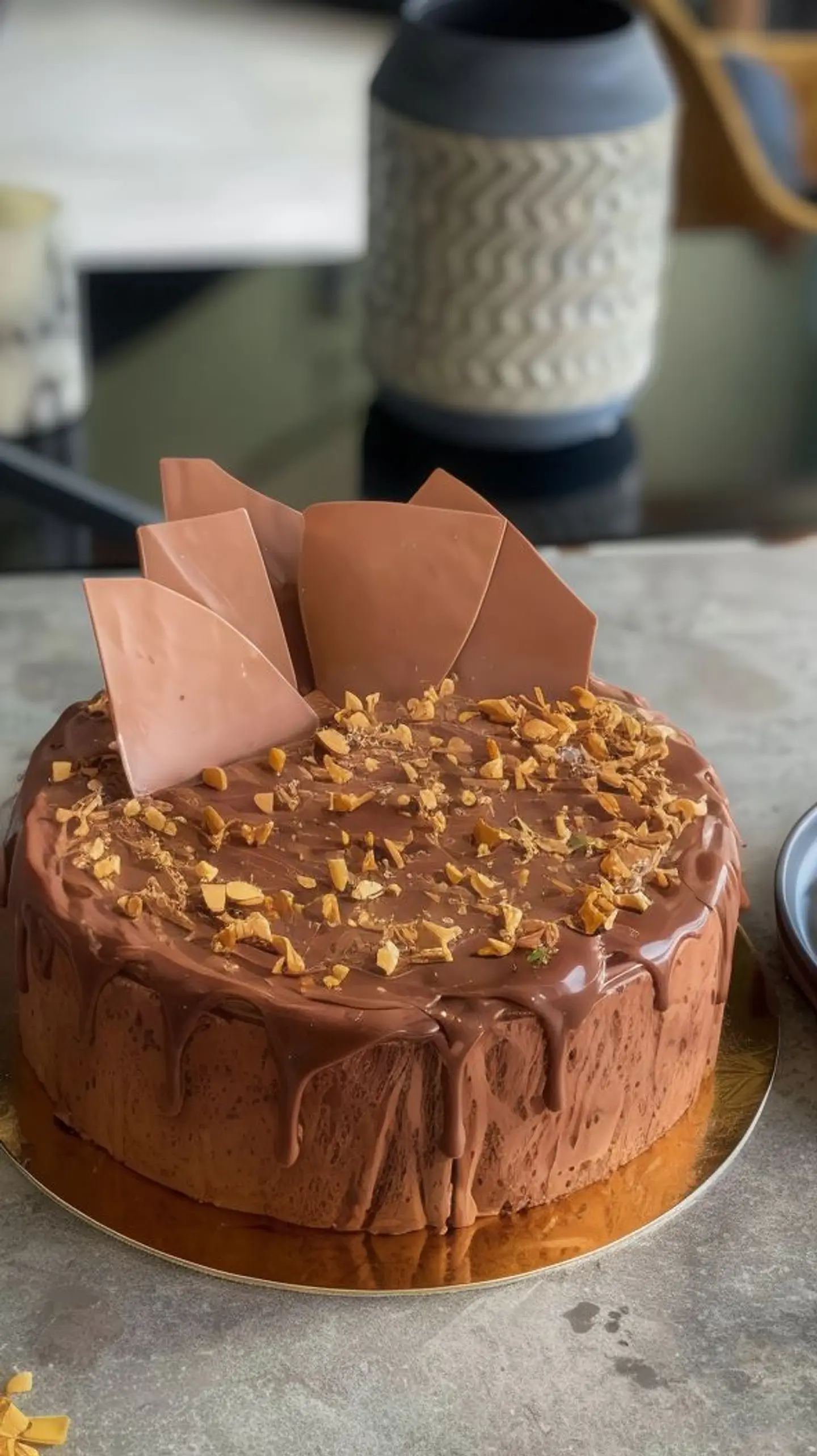 كيكة ايسكريم الشوكلاتة كبيرة