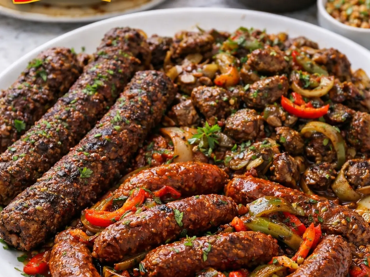 طبق مشكل على الجريل