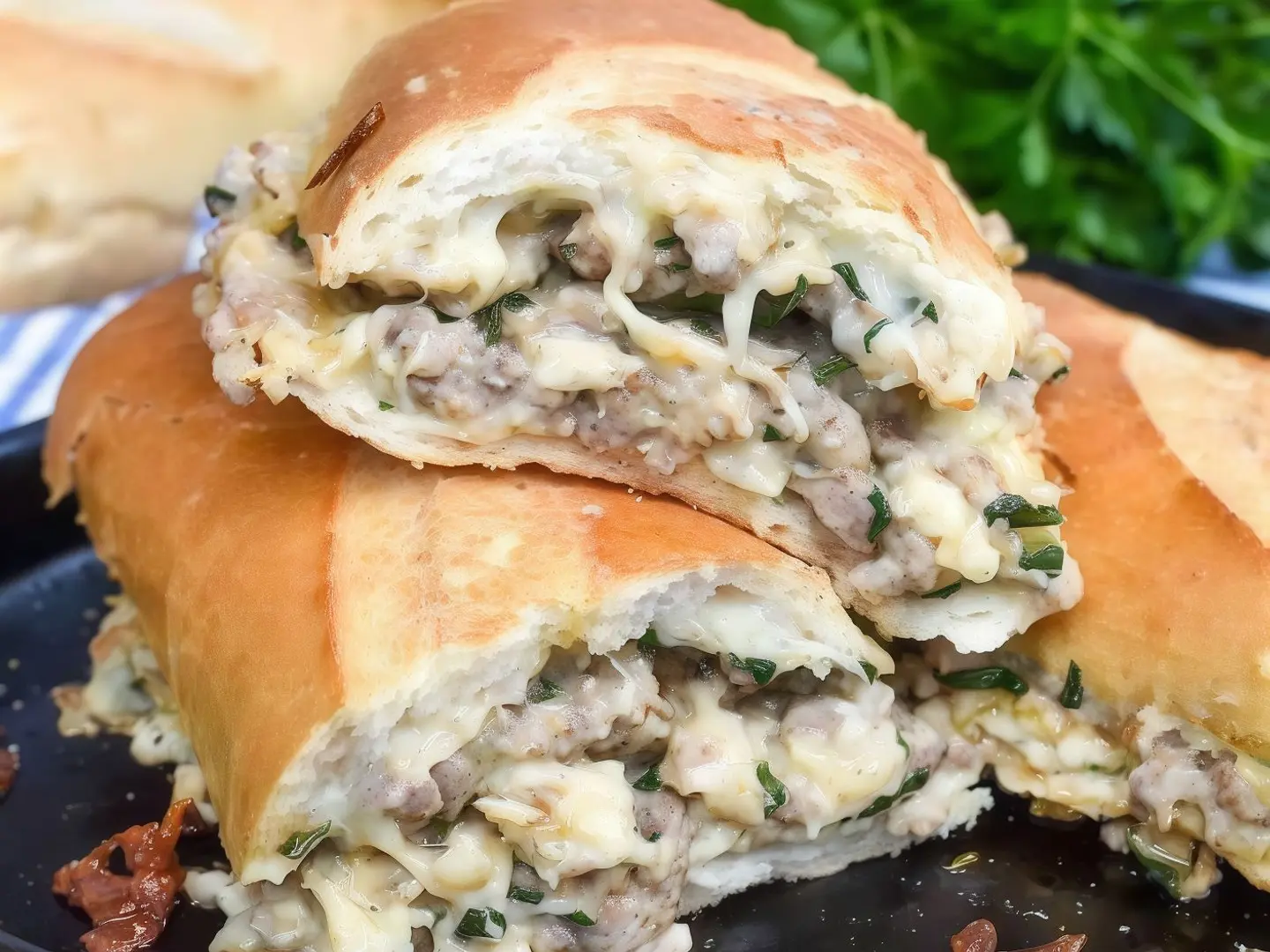Grilled Sausage Sandwich (French Bread With Cheese)
