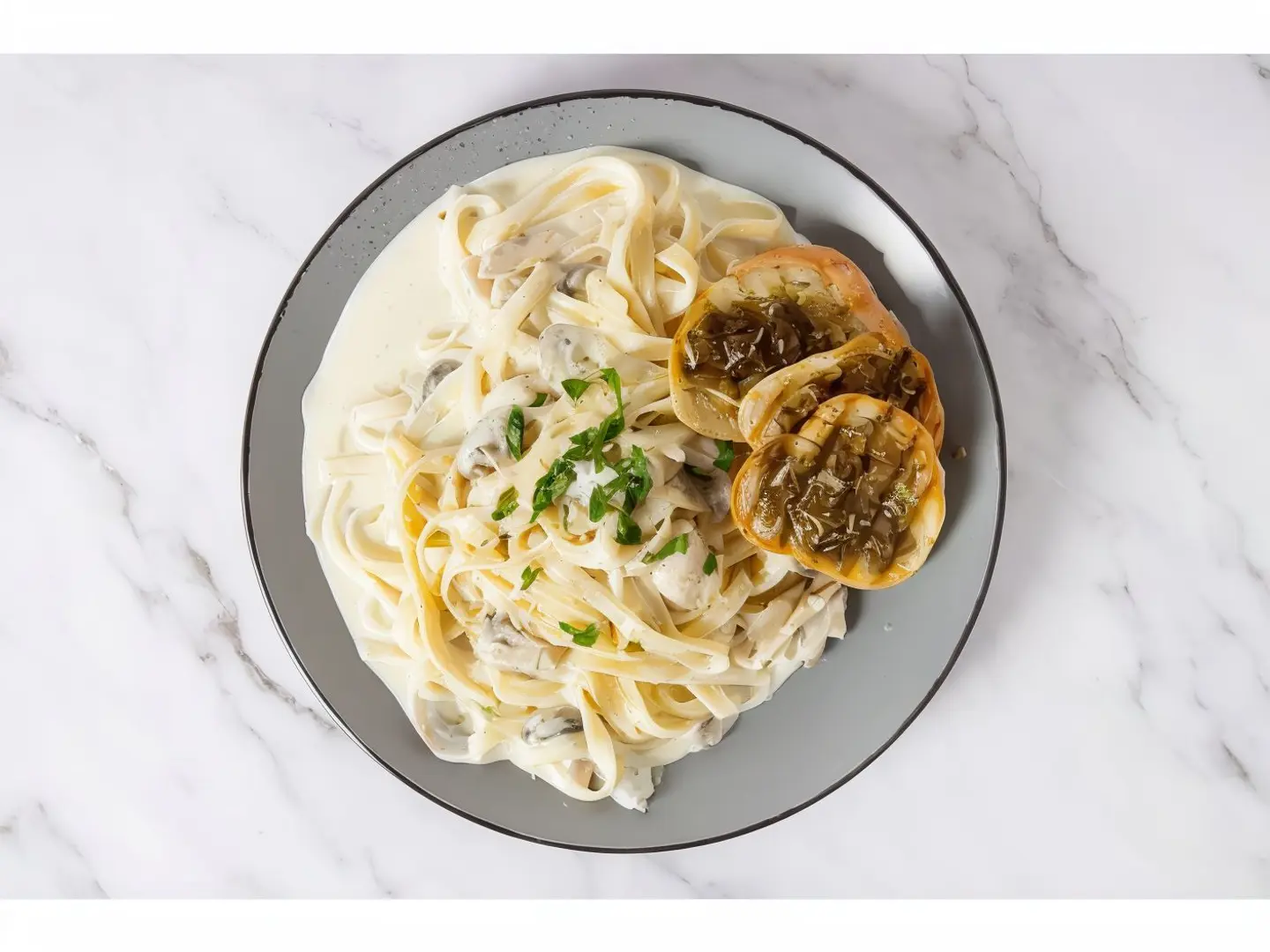 Chicken Fettuccine With Mushroom