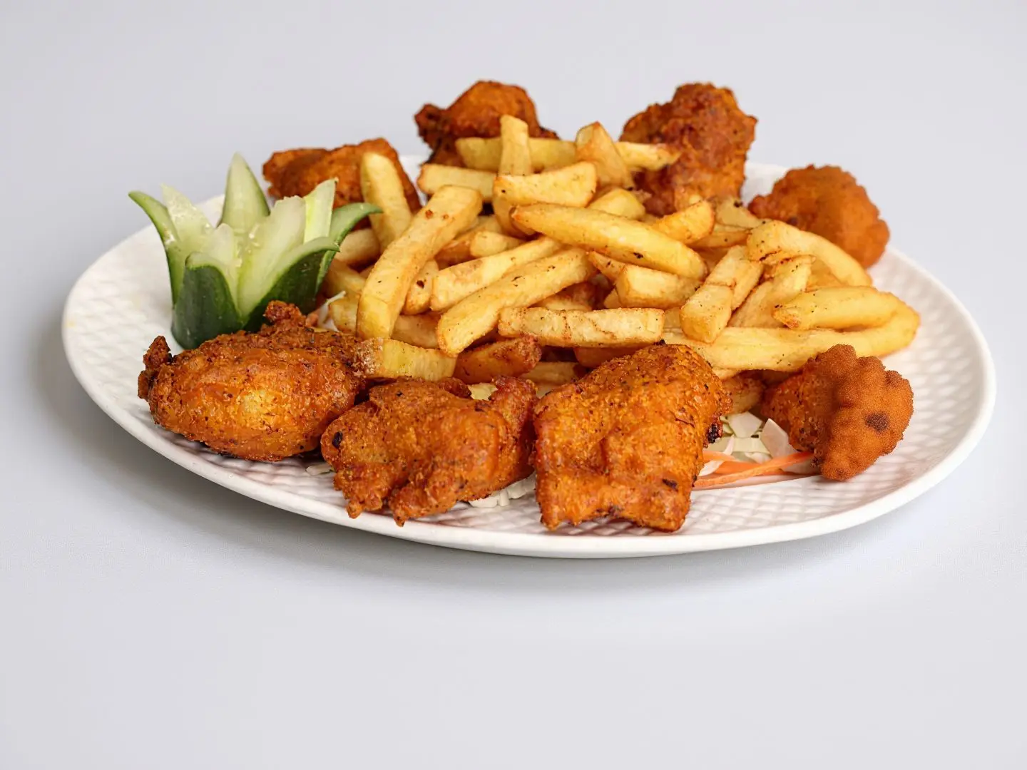 سمك مقلي آسيوي