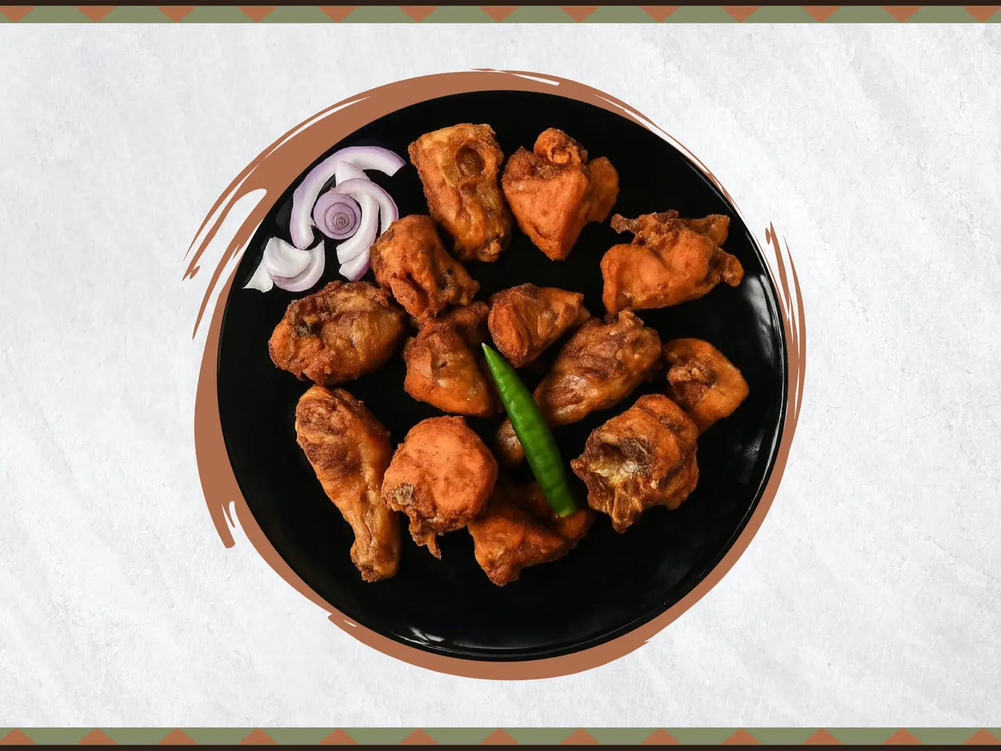 دجاج مقلي - نص حبه