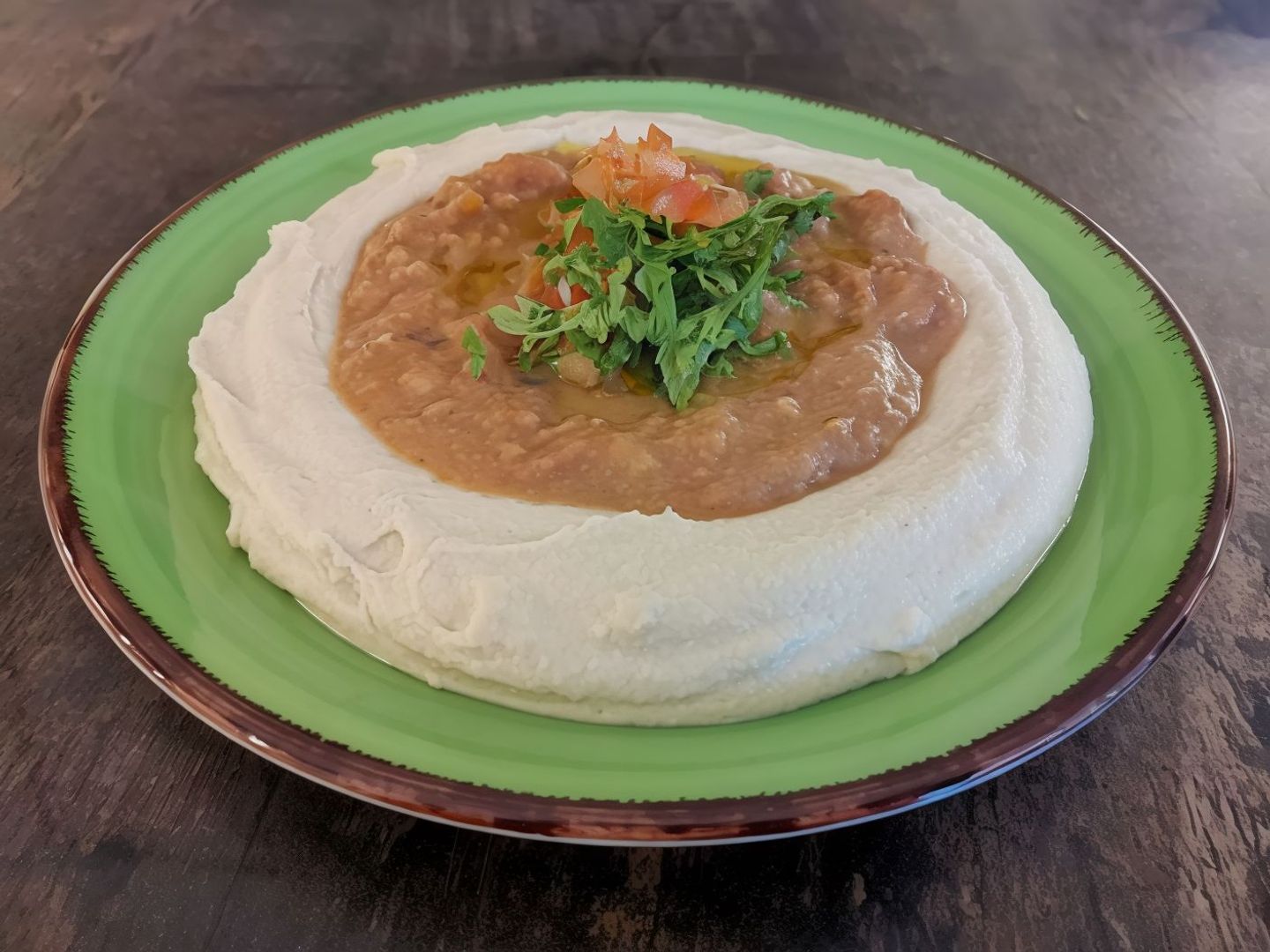 Foul Dish With Hummus - Medium