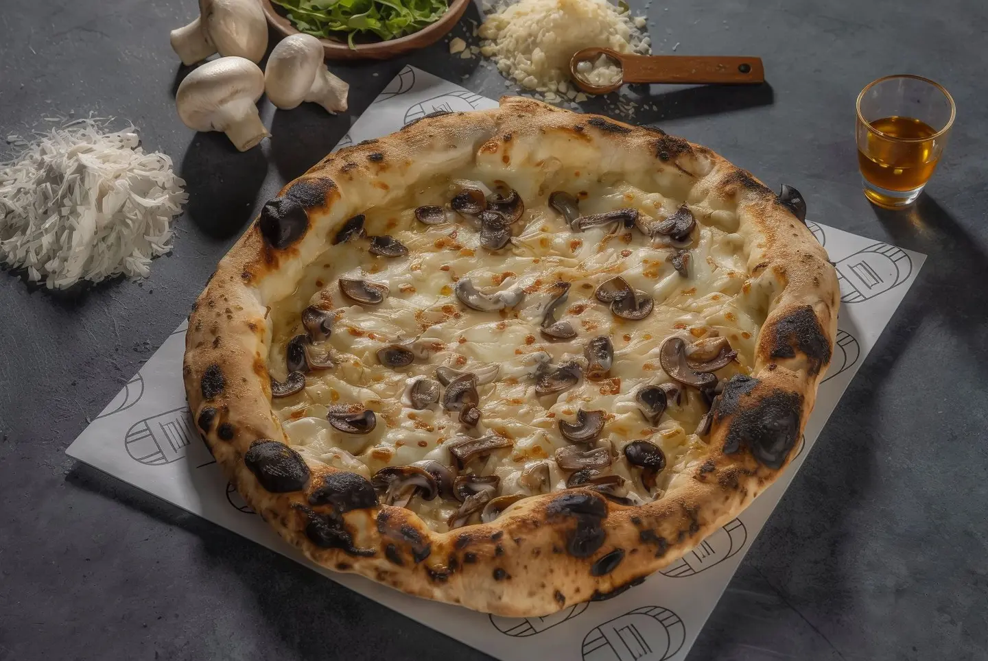 بيتزا ماشروم وترفل