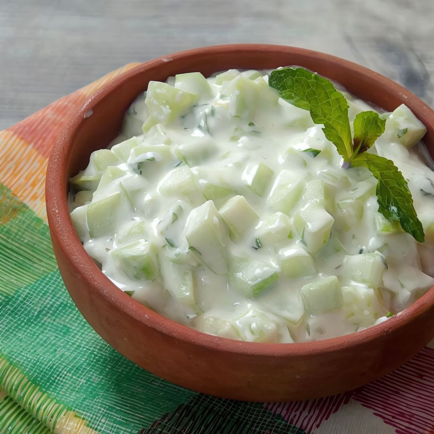 Cucumber Salad With Laban