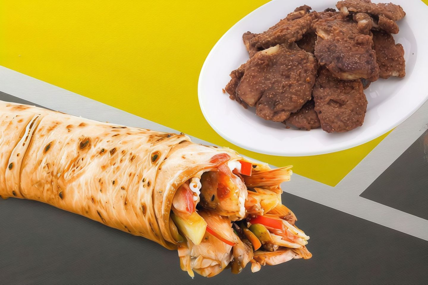 شاورما سيريه سمك - مع الجبن