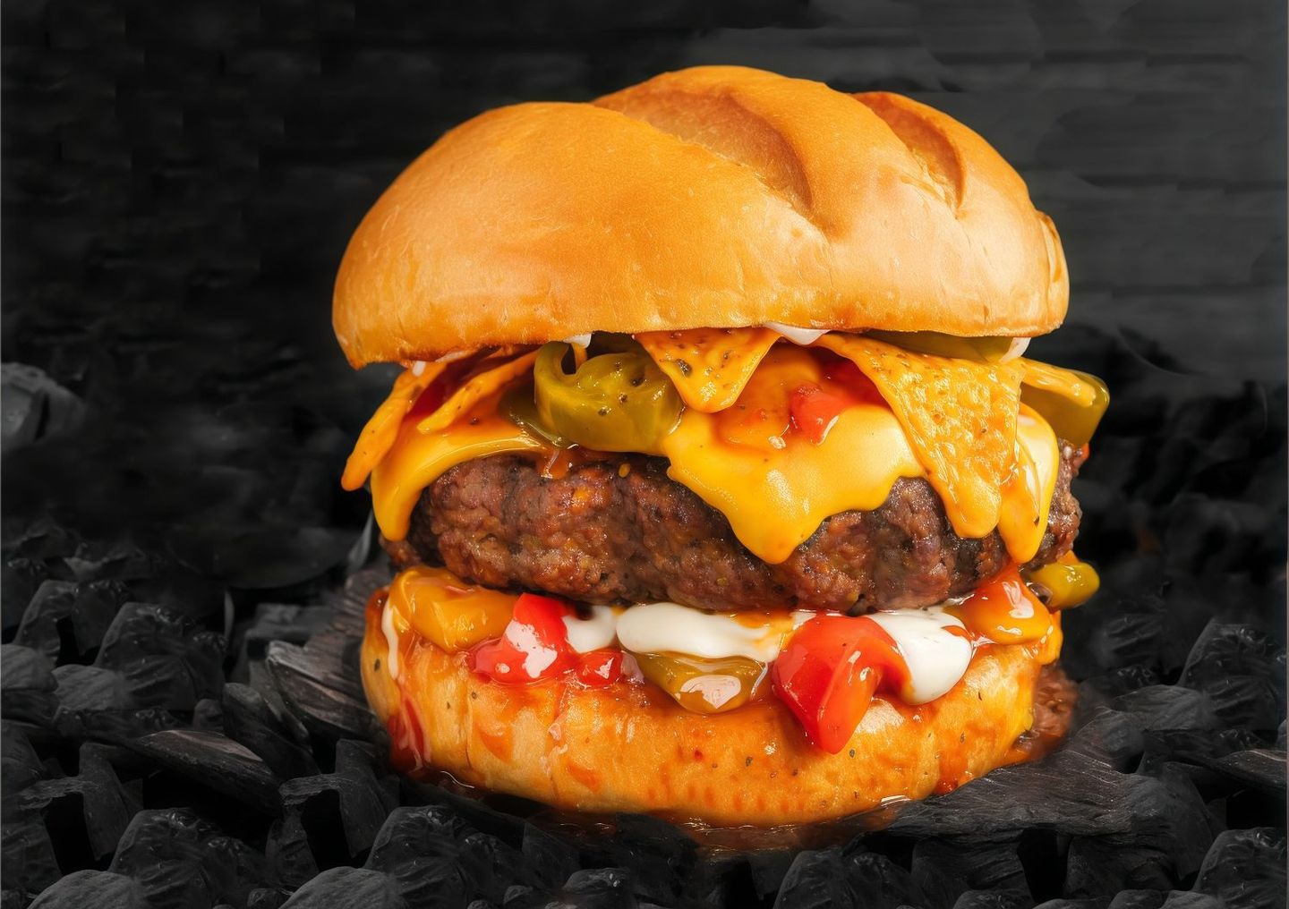 Spicy Mexican Meat Burger - Sandwich