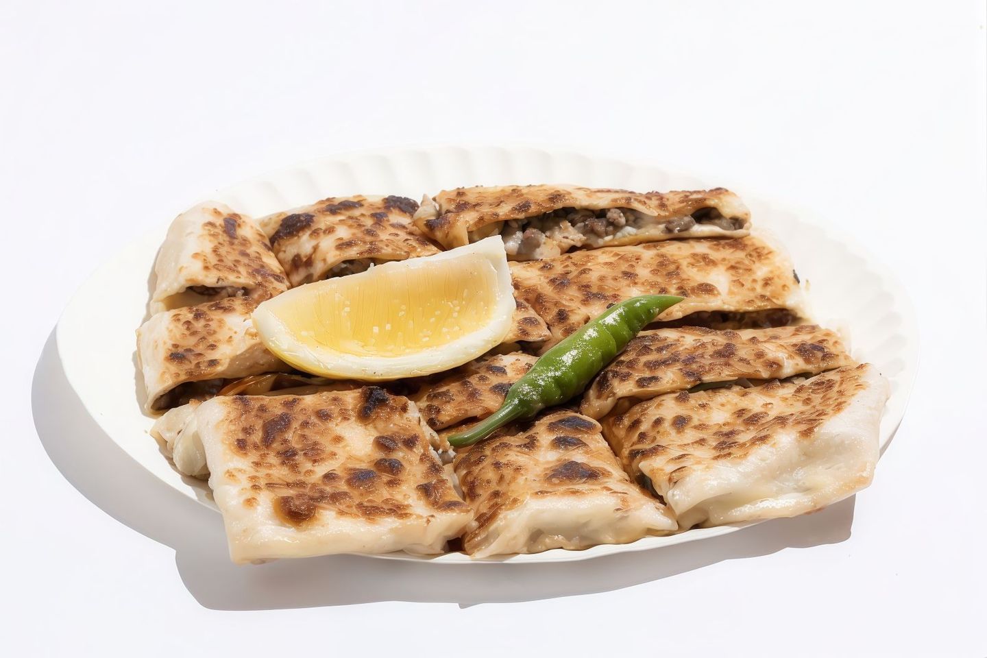 Meat Mutabbak Baladi With Cheese