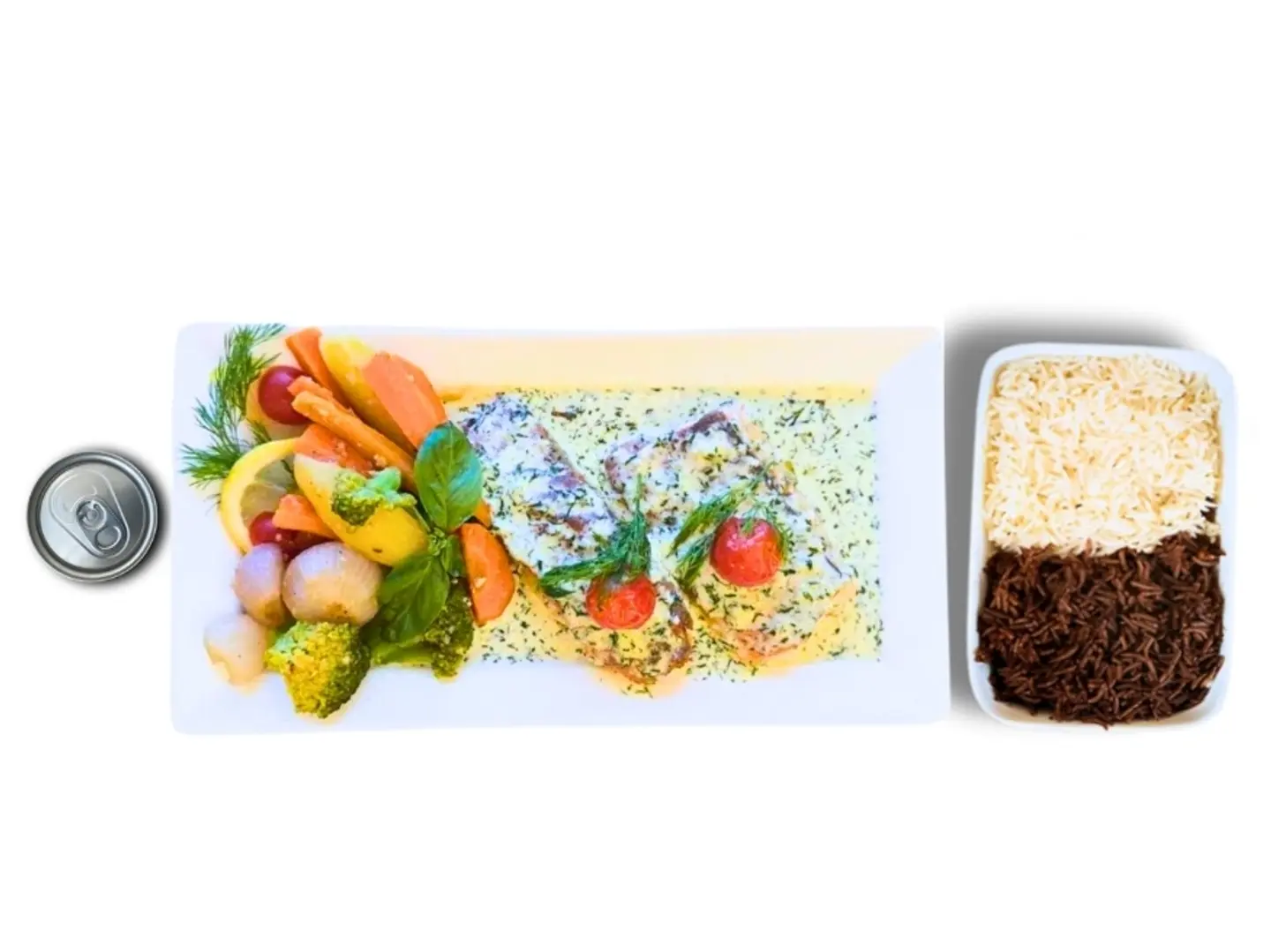 وجبة سالمون بالكريمة