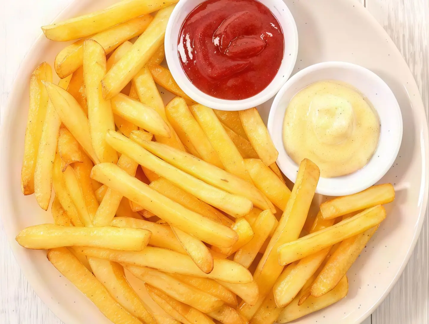 بطاطس مقلية ذهبية - وسط