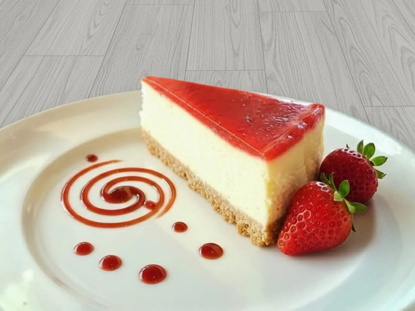 تشيز كيك الفراولة على طريقة نيويورك