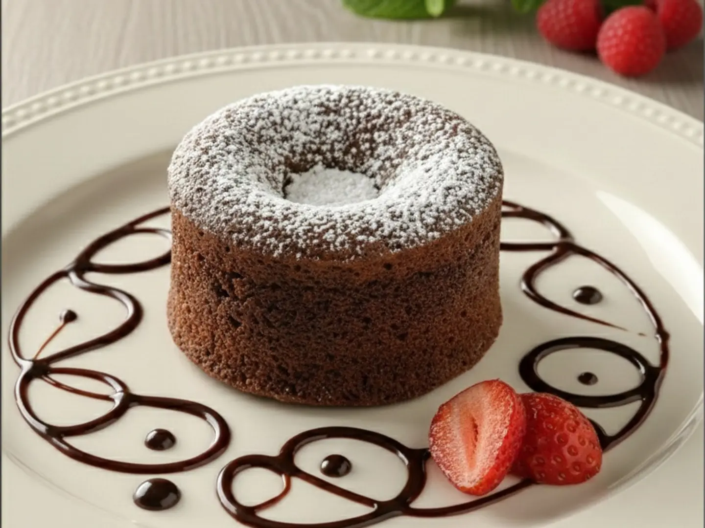 بودينغ الشوكولاتة المنصهرة