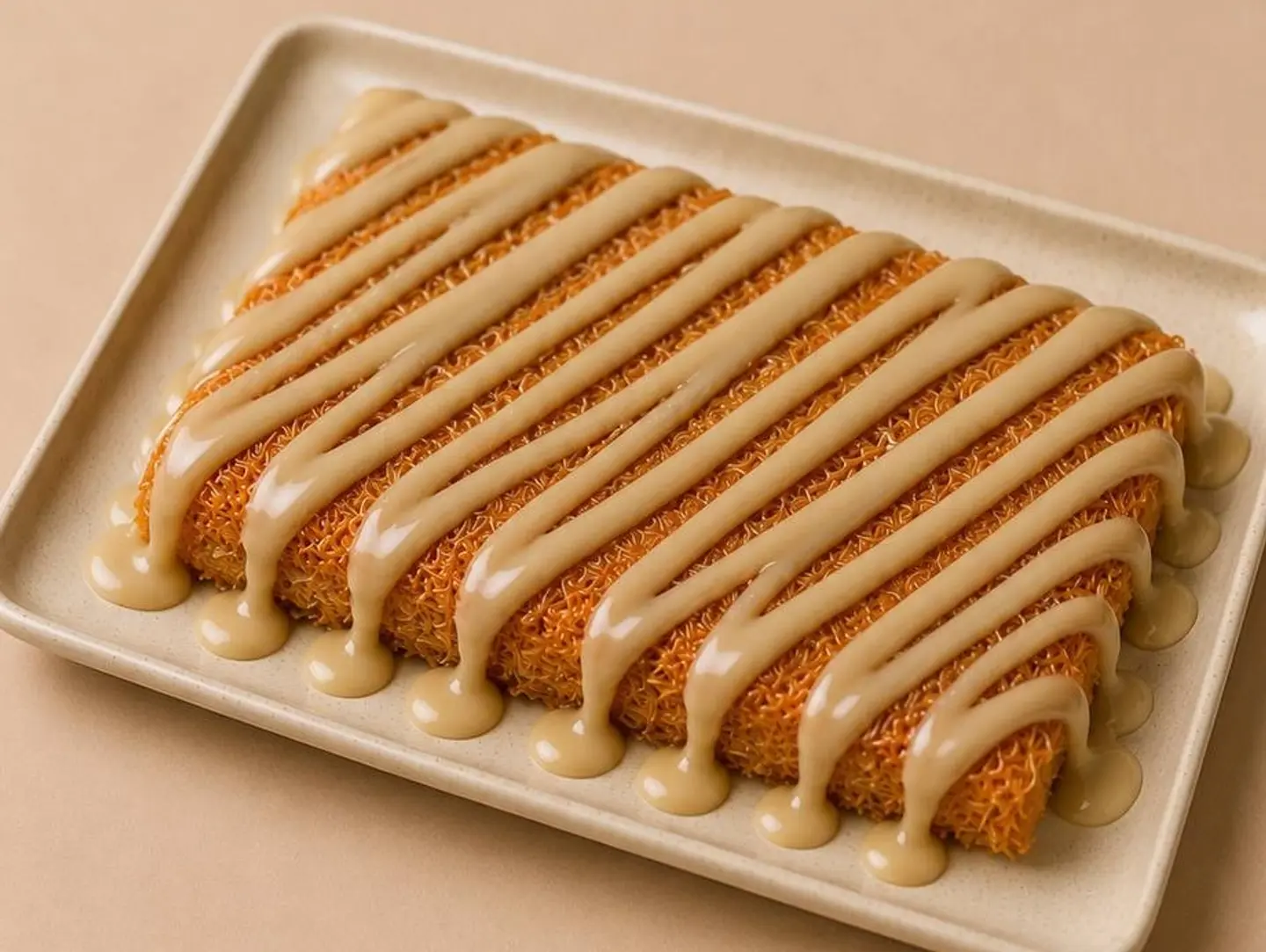 Cream Kunafah With Kinder - Rectangle