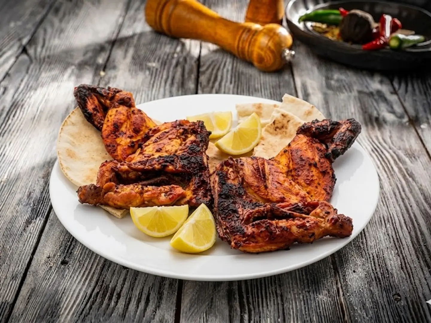 Half Plain Charcoal Chicken