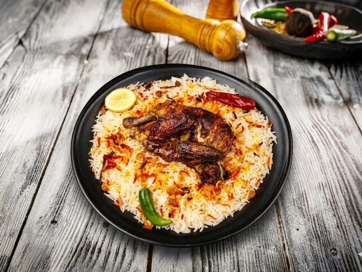 Chicken Grilled Peshawar Rice - Charcoal Chicken With Athariya Rice
