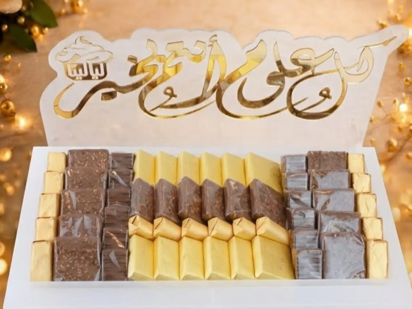 صحن شوكولاتة كراليك ثلجي مستطيل