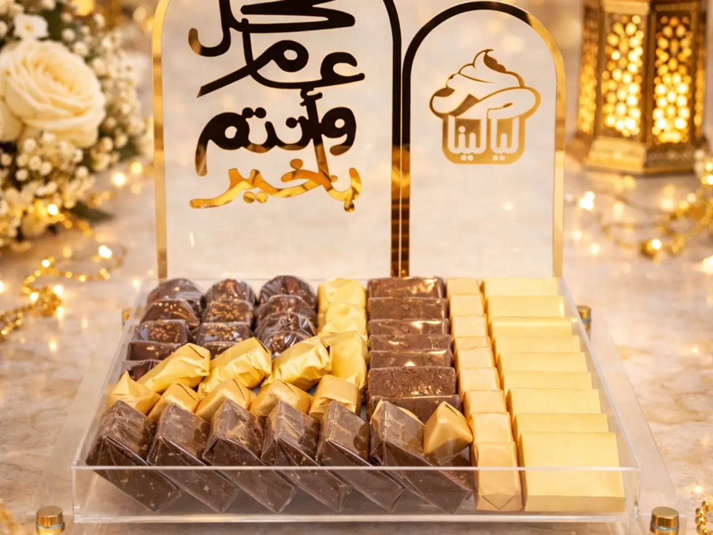 صحن شوكولاتة قوسين العيد