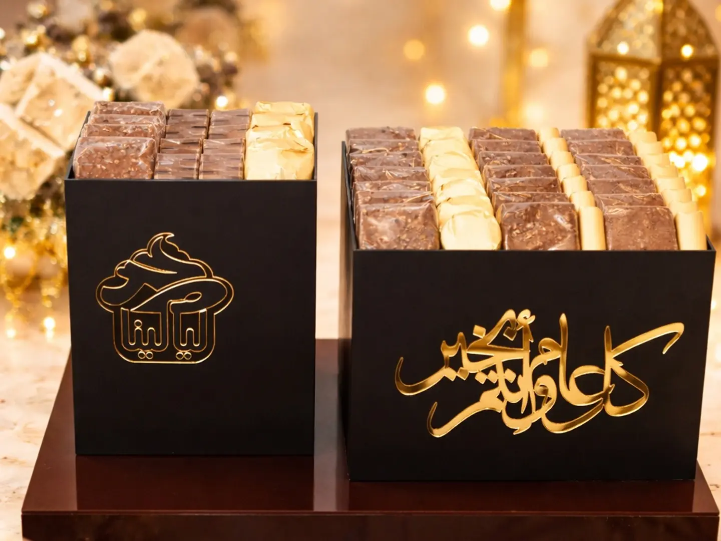 صحن شوكولاتة الصندوق كل عام وانتم بخير