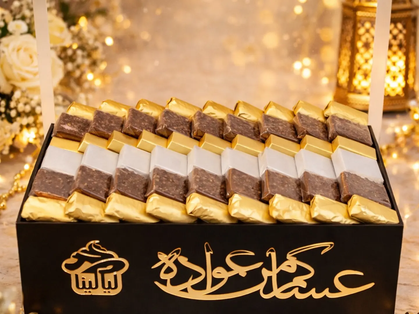 صحن شوكولاتة شيالة ليالنا عبارة عساكم من عوادة