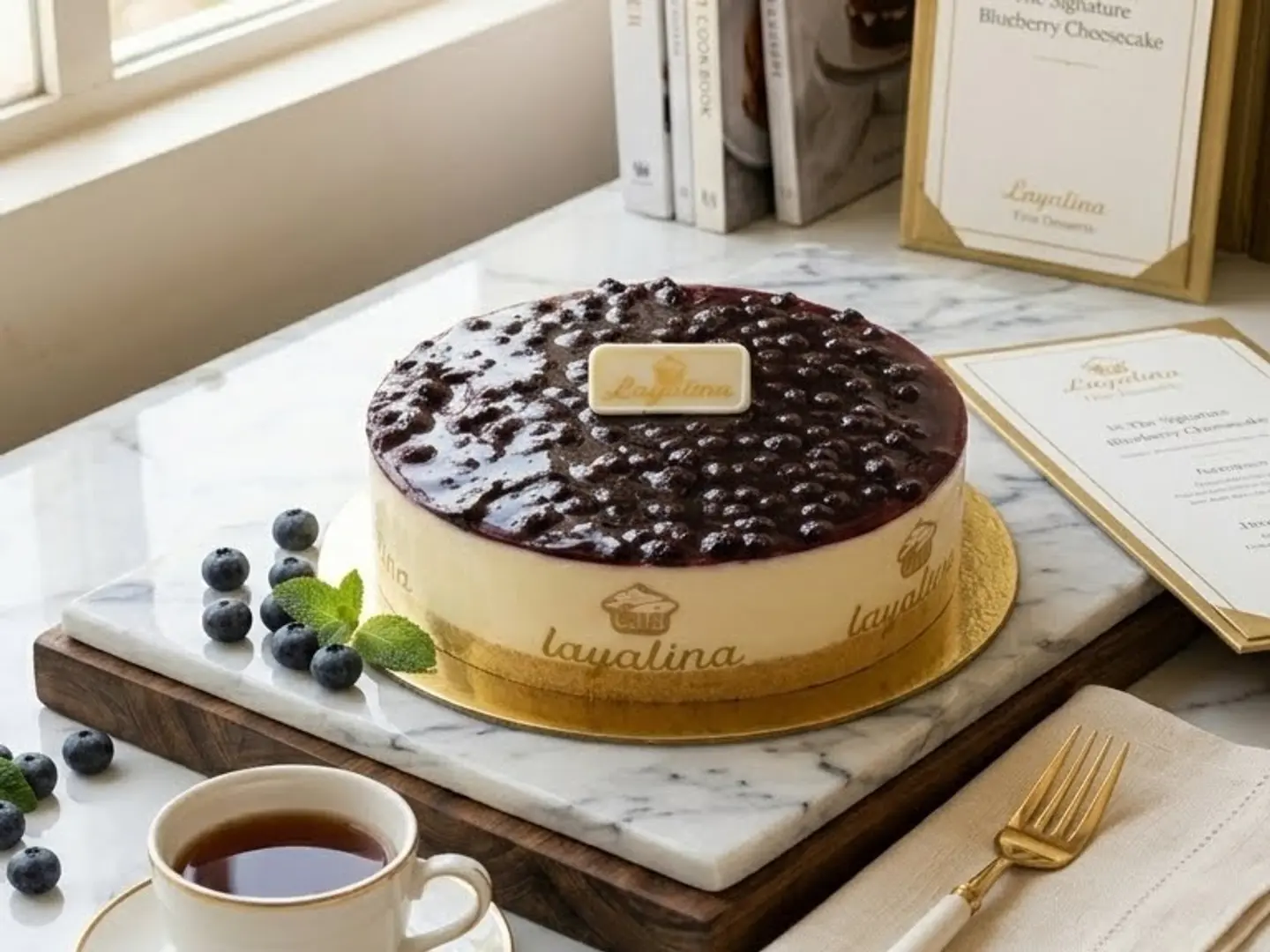 كيكة تشيز بلوبيري