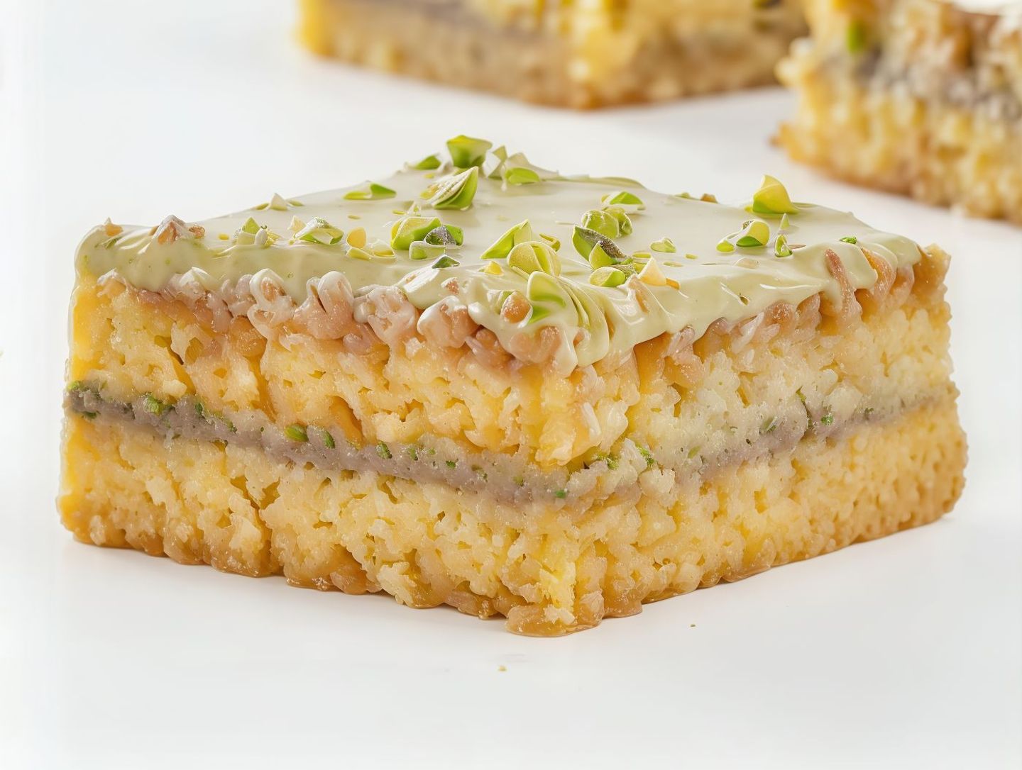 Basbousa With Pistachio - Medium