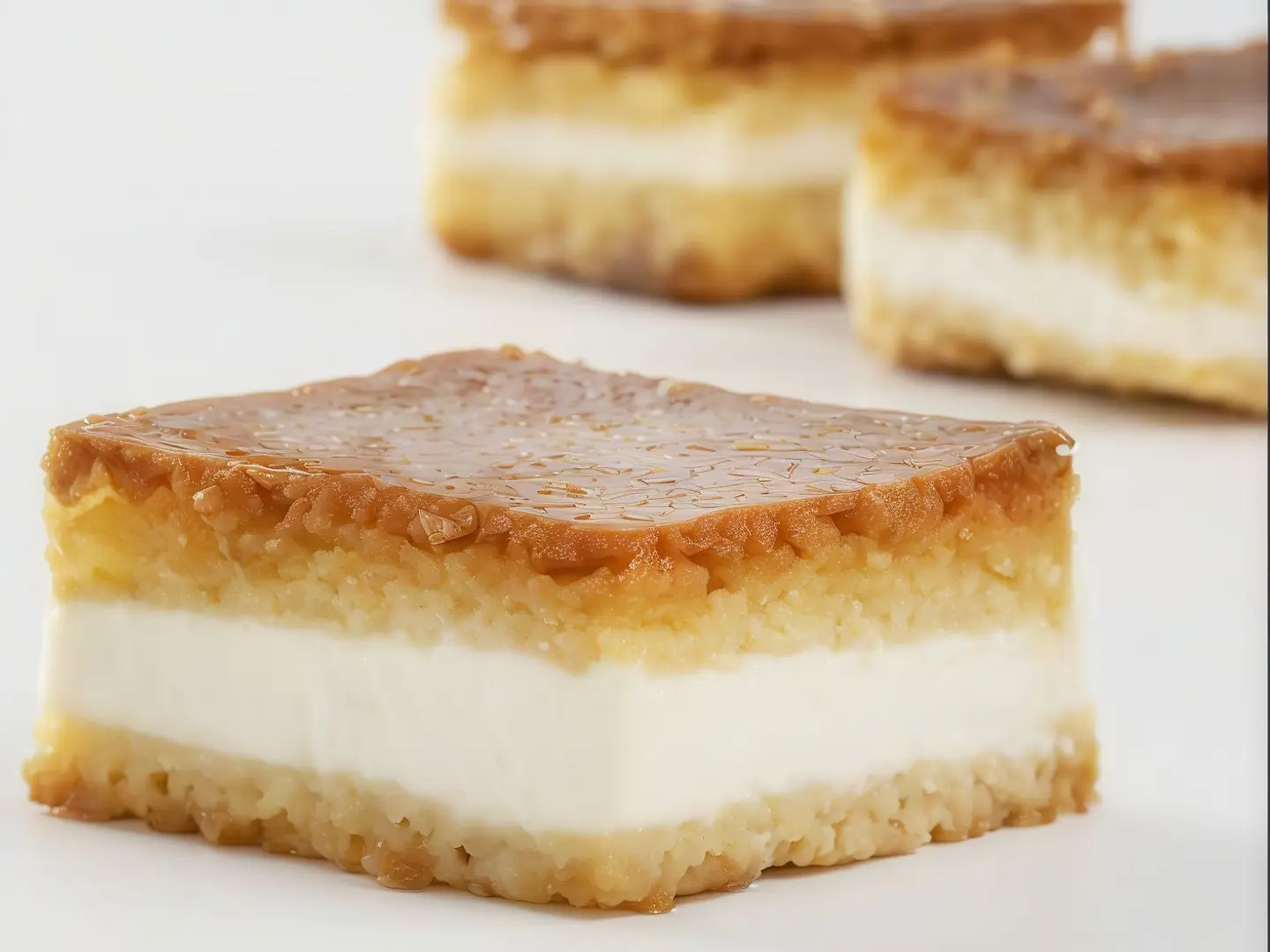 Large Lotus Basbousa With Cream