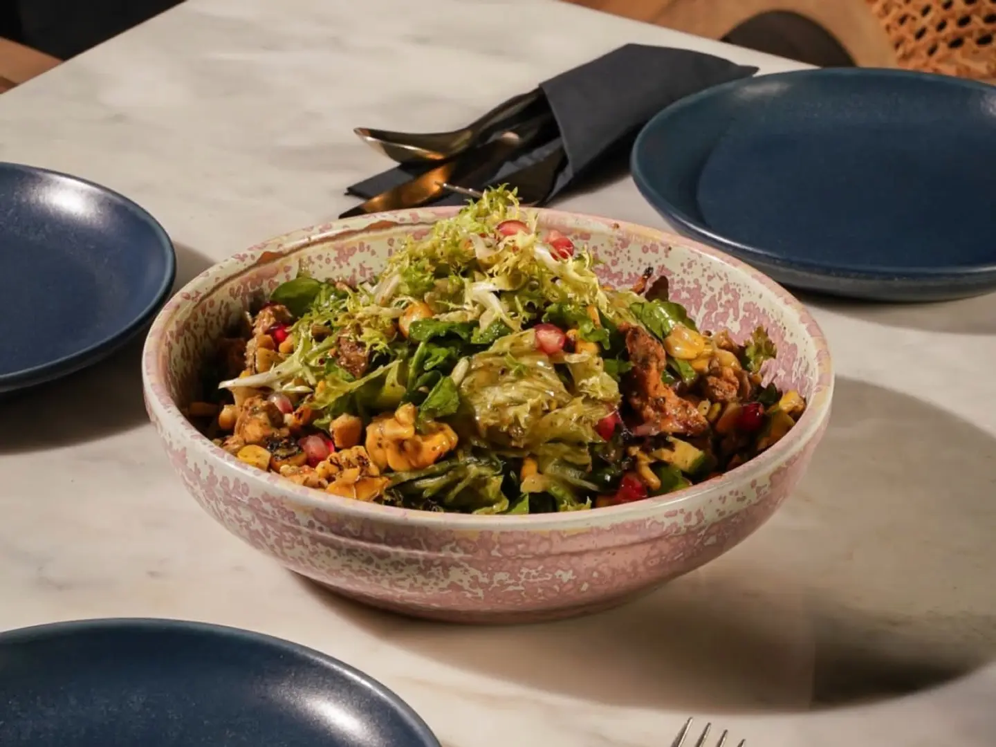 سلطة الذرة المشوية