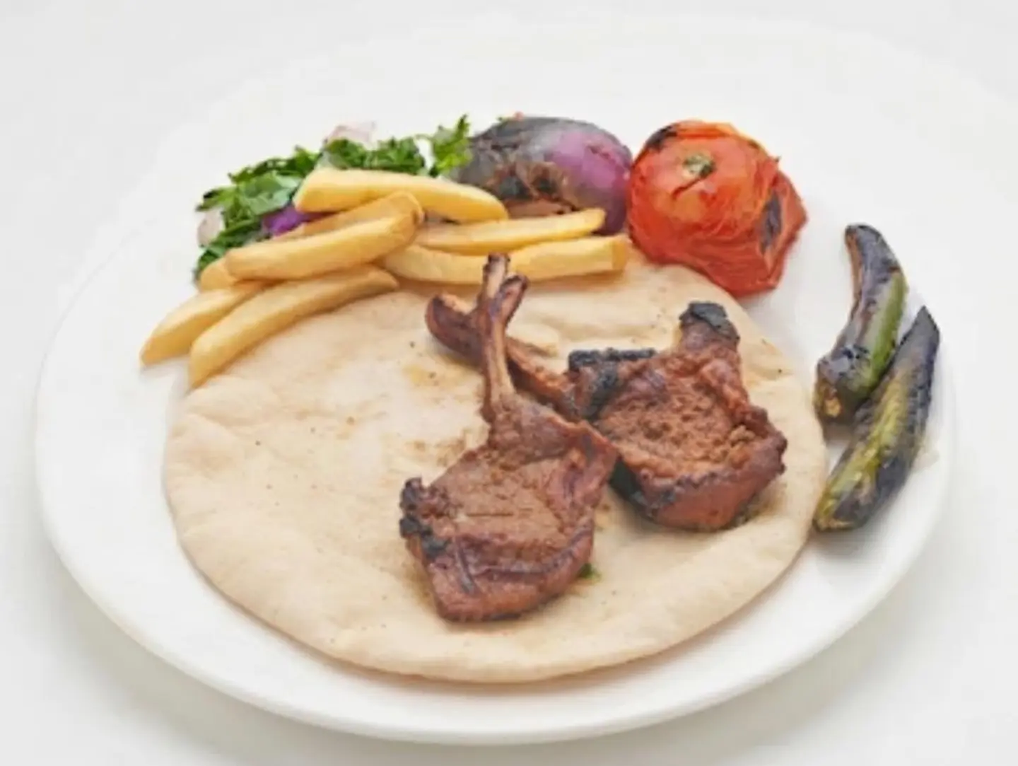 Lamb Chop Meal (Two Pieces)