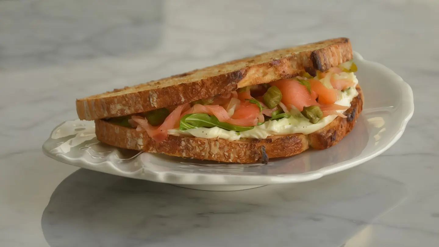 Smoked Salmon Sandwich