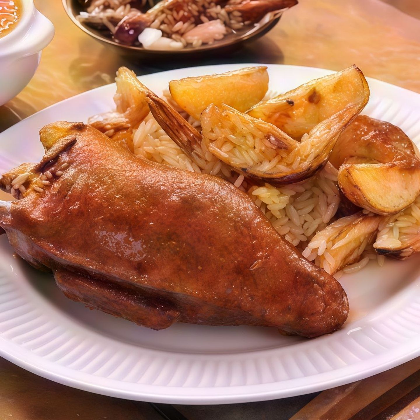 Pigeon With Oriental Rice