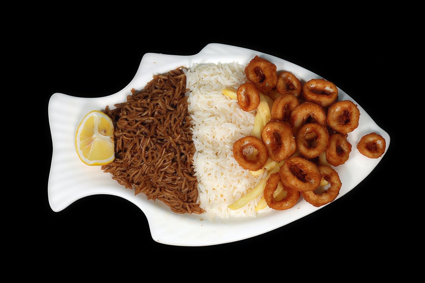 Cuttlefishes Meal With Rice