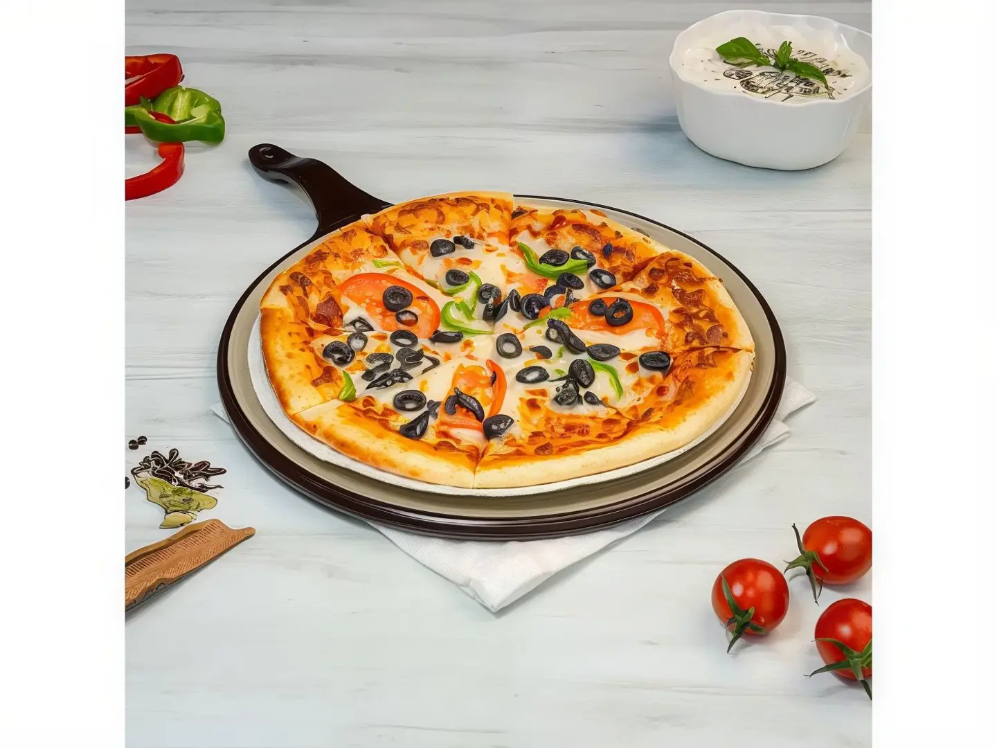 بيتزا خضار - صغير