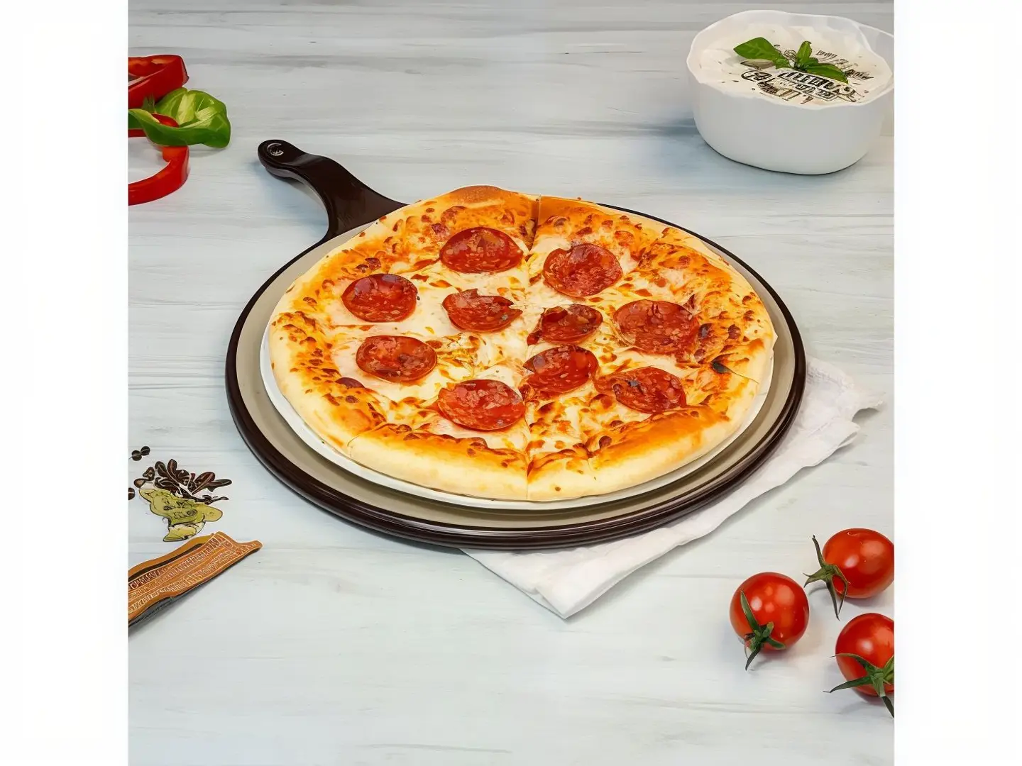 بيتزا ببروني - صغير