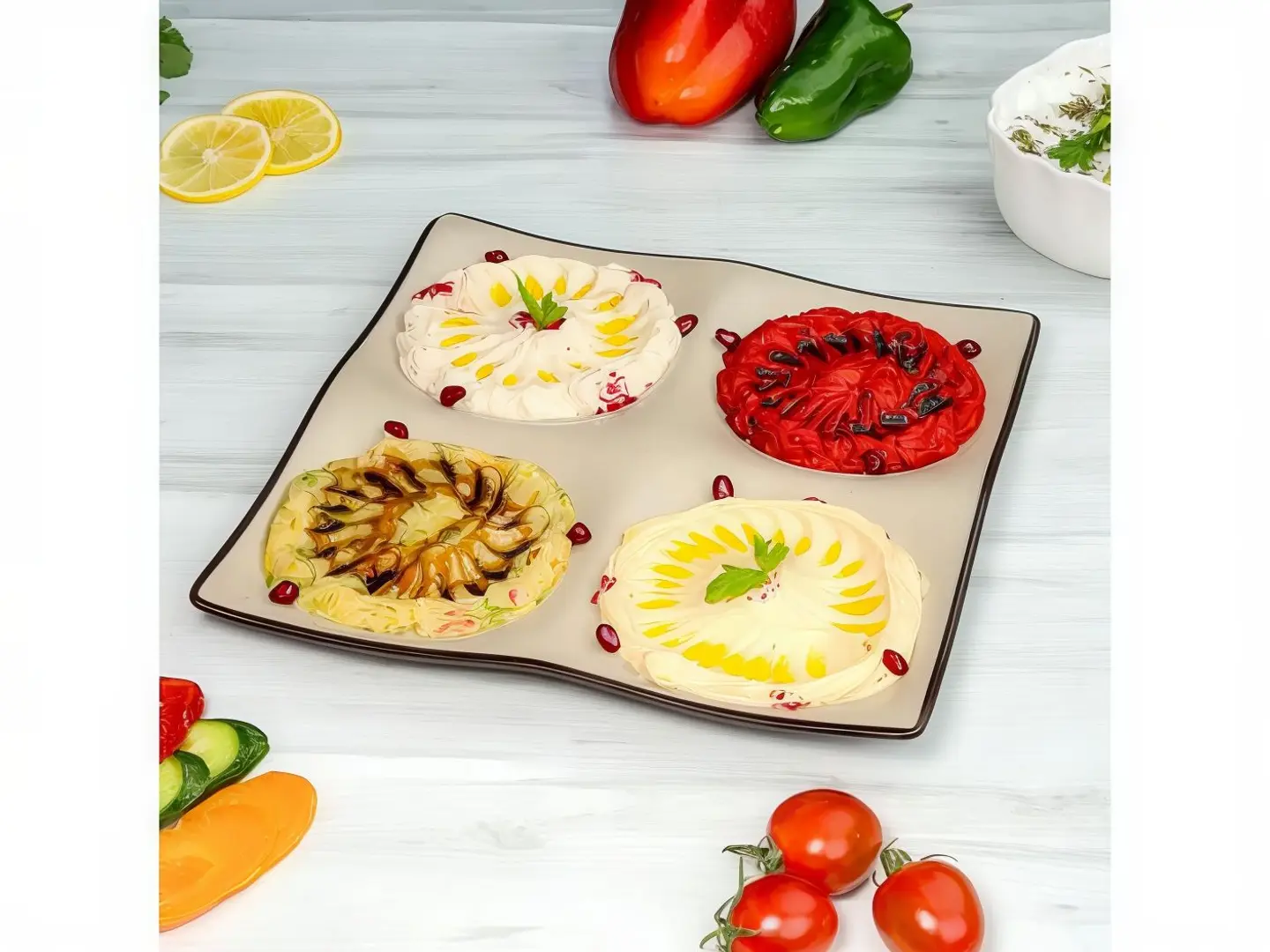 صحن مقبلات مشكل - صغير