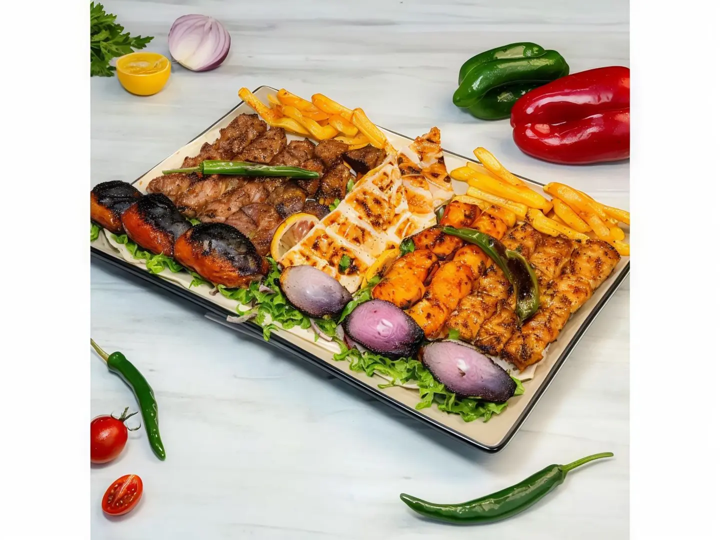 صينية مشكل مشاوي - صغير