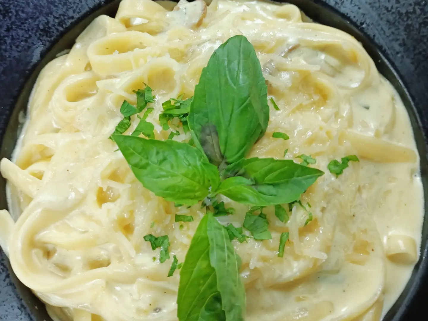 Fettuccini Pasta With Cream Sauce