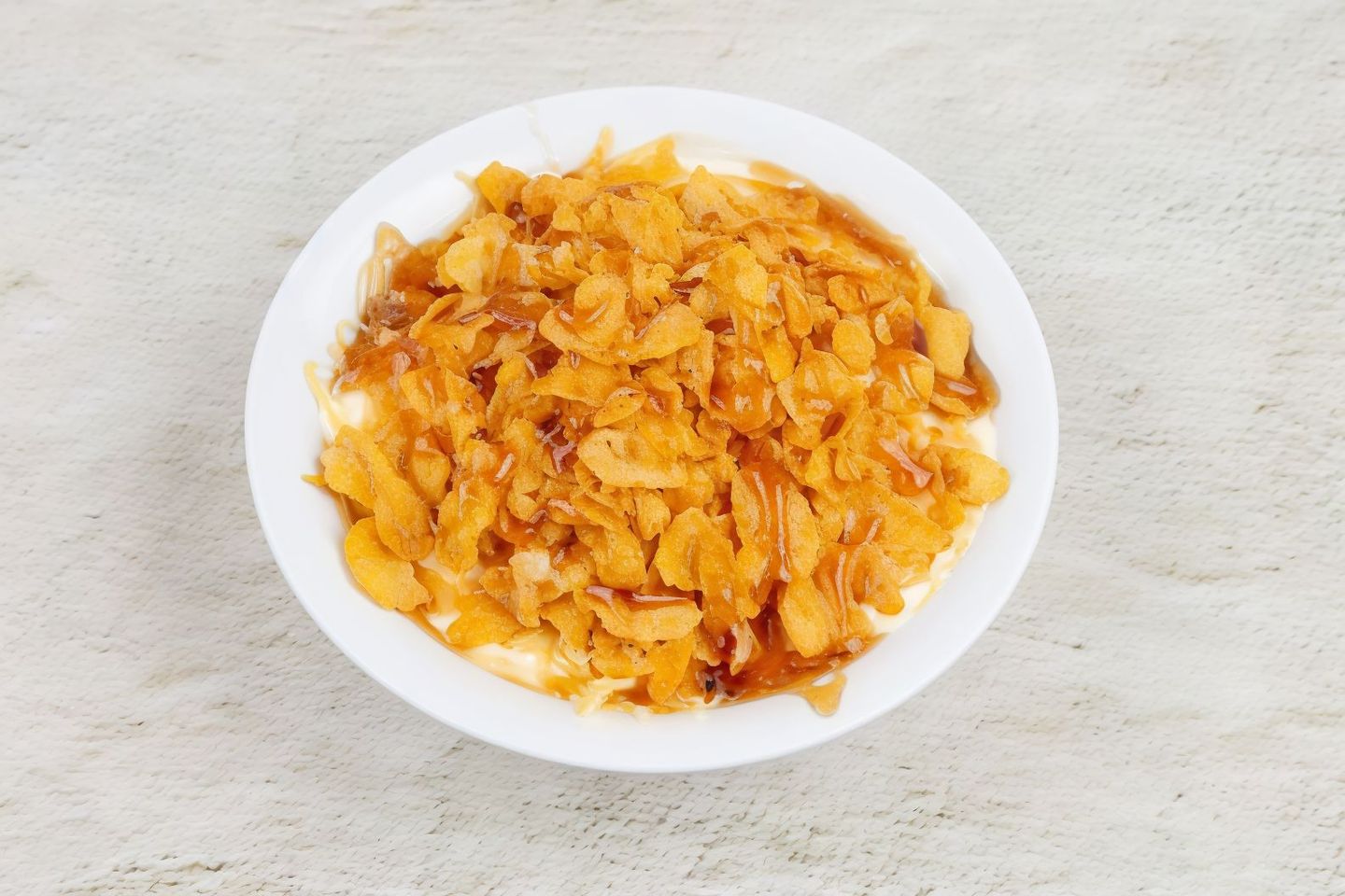 عريكه مع دبل قشطة وكورن فلكس