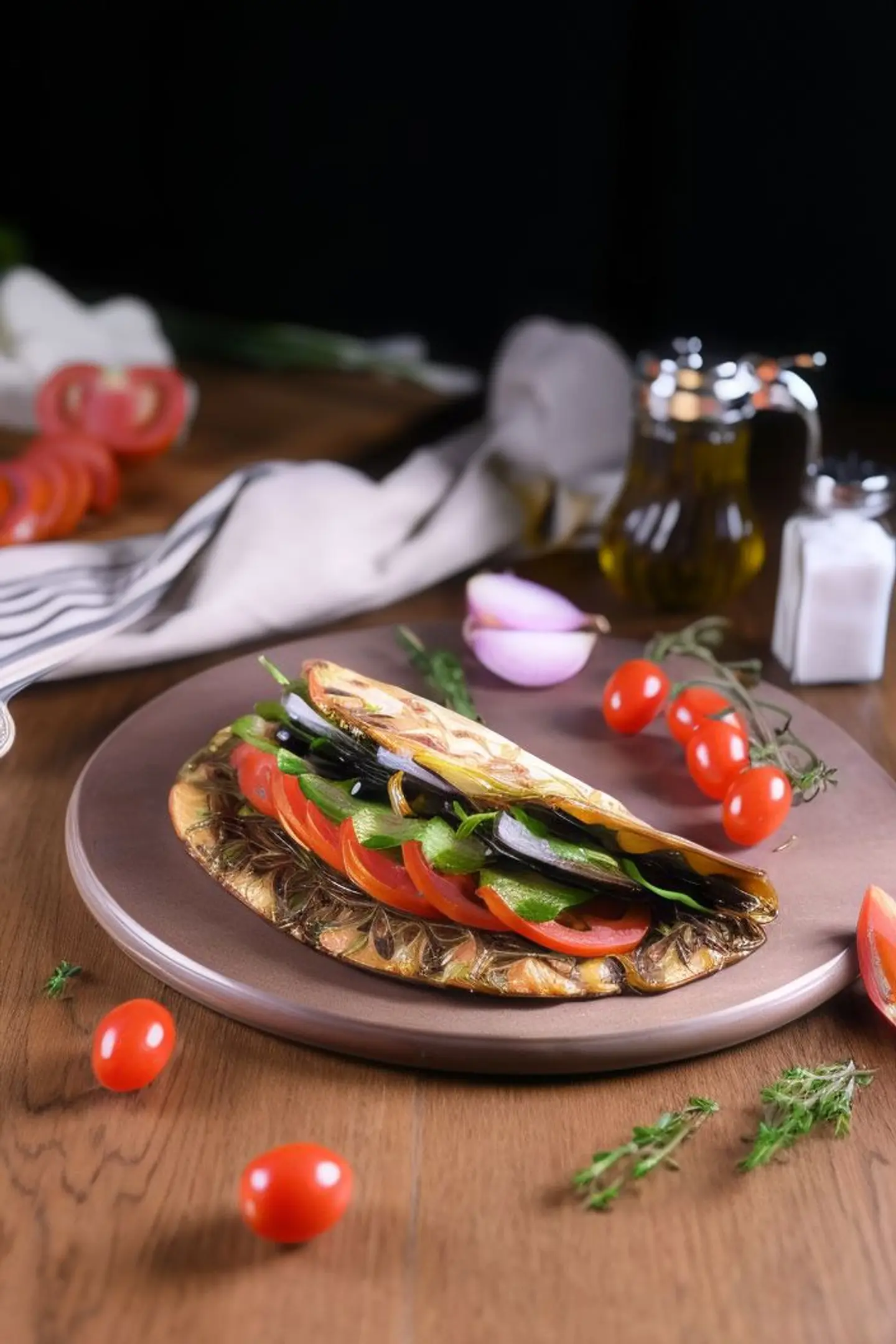 زعتر مع خضار