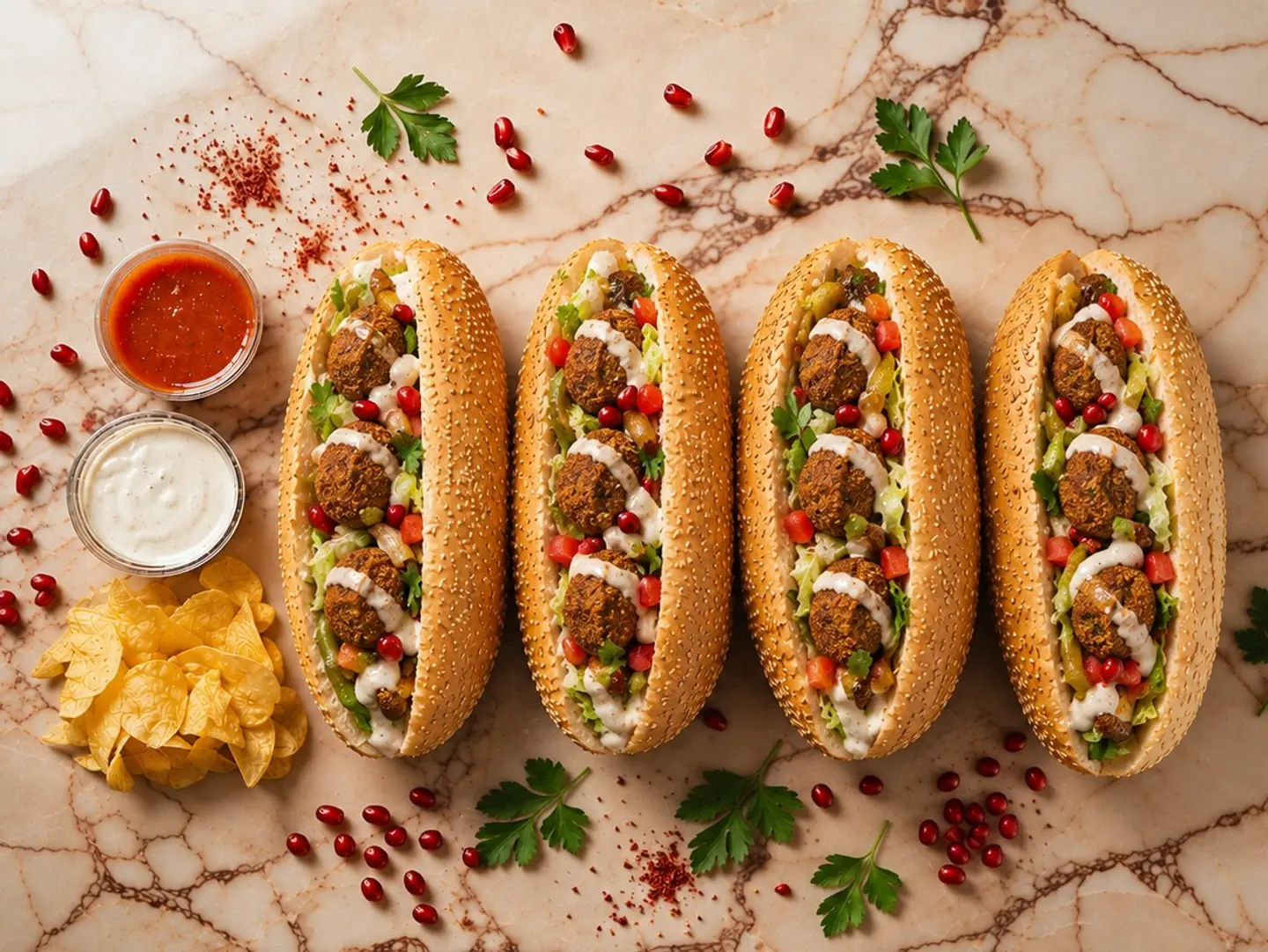 Large Falafel Sandwich Box
