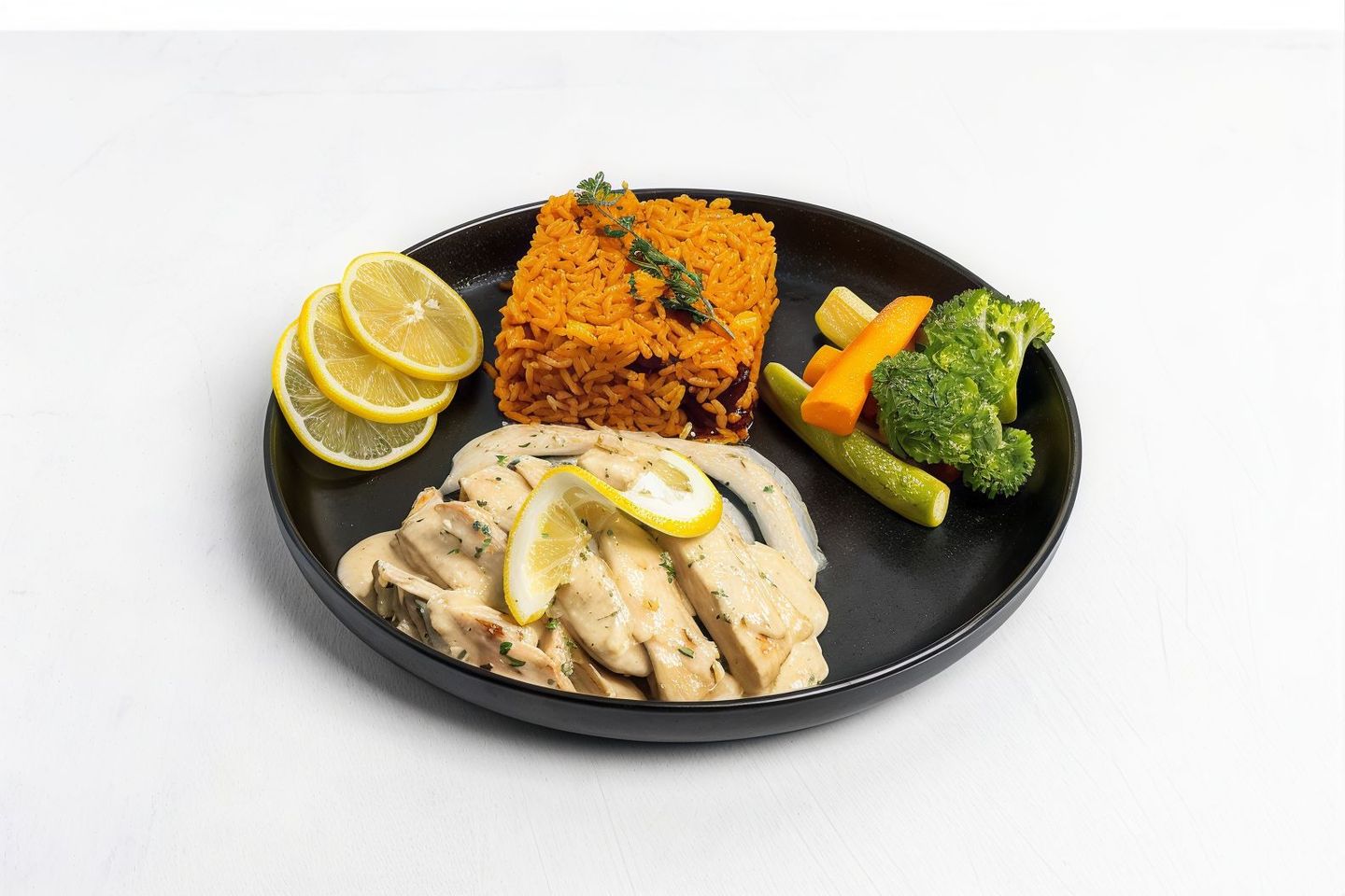 Lemon Chicken With Mexican Rice