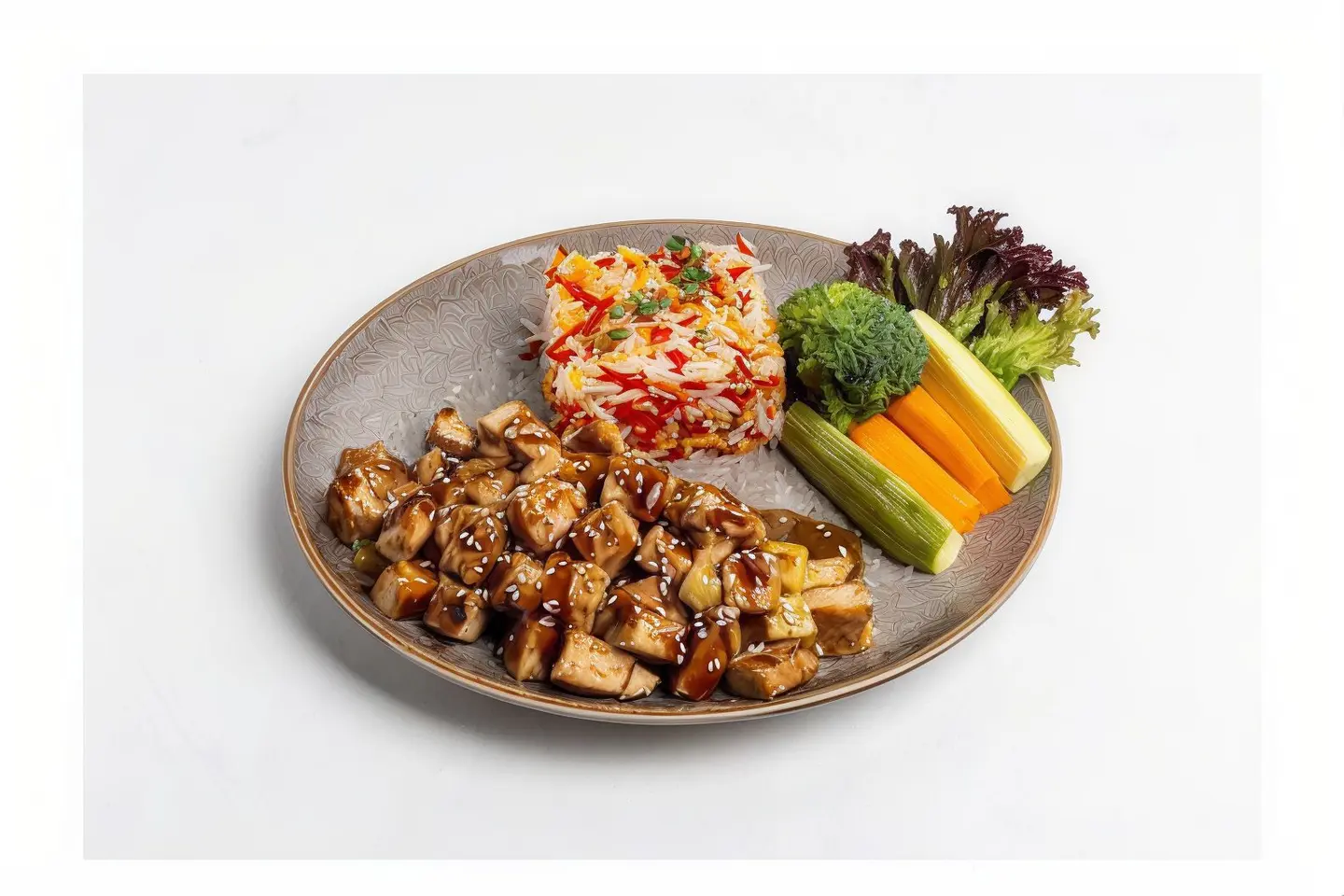 Teriyaki Chicken With Biryani Rice