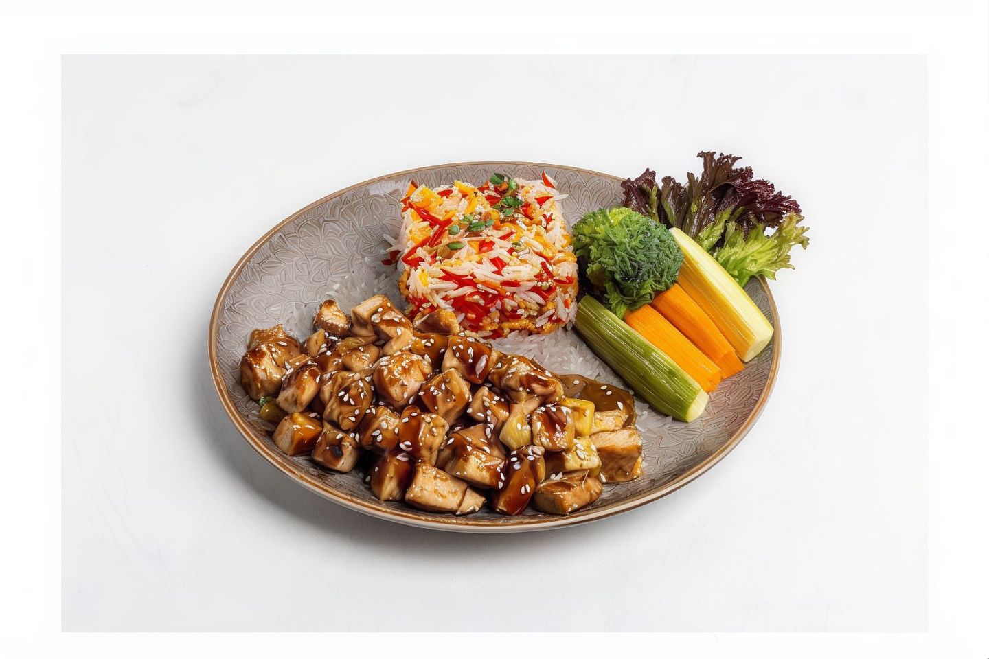 Teriyaki Chicken With Biryani Rice