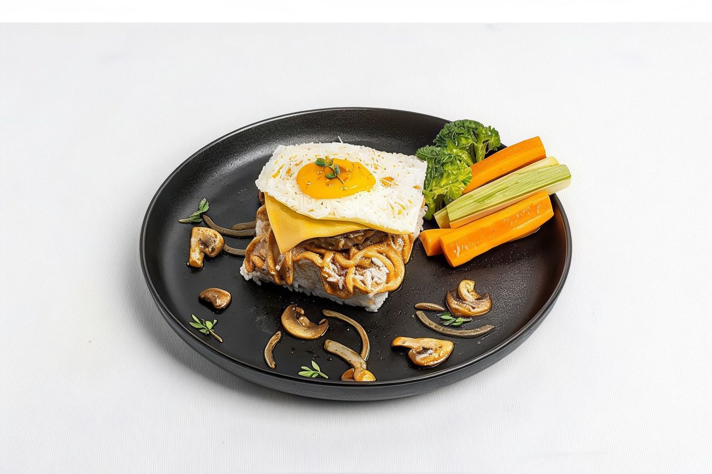 Volcano With White Rice
