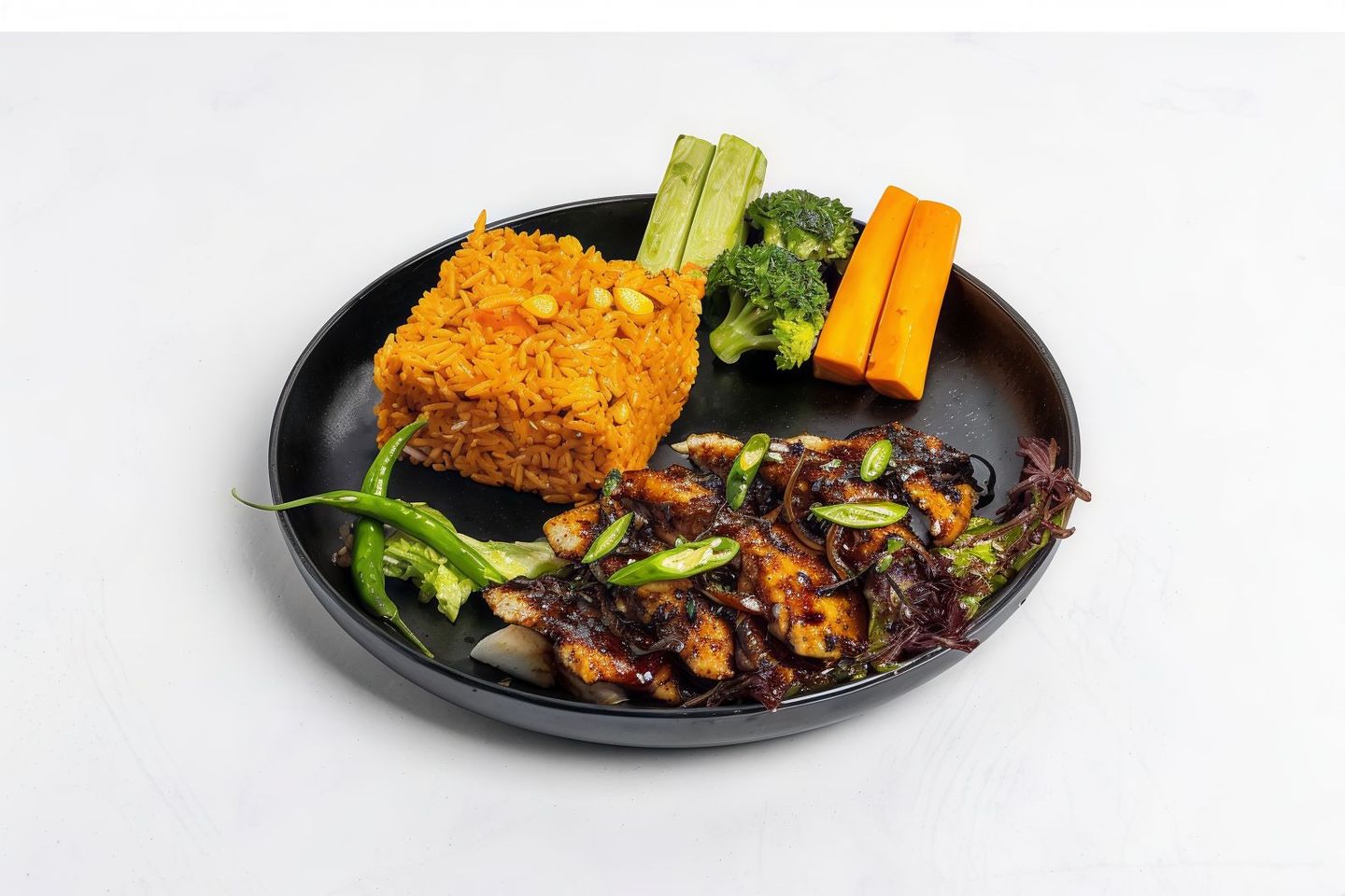 Spicy Fillet With Mexican Rice