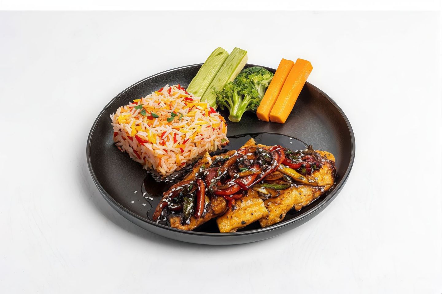 Oven Fillet With Biryani Rice