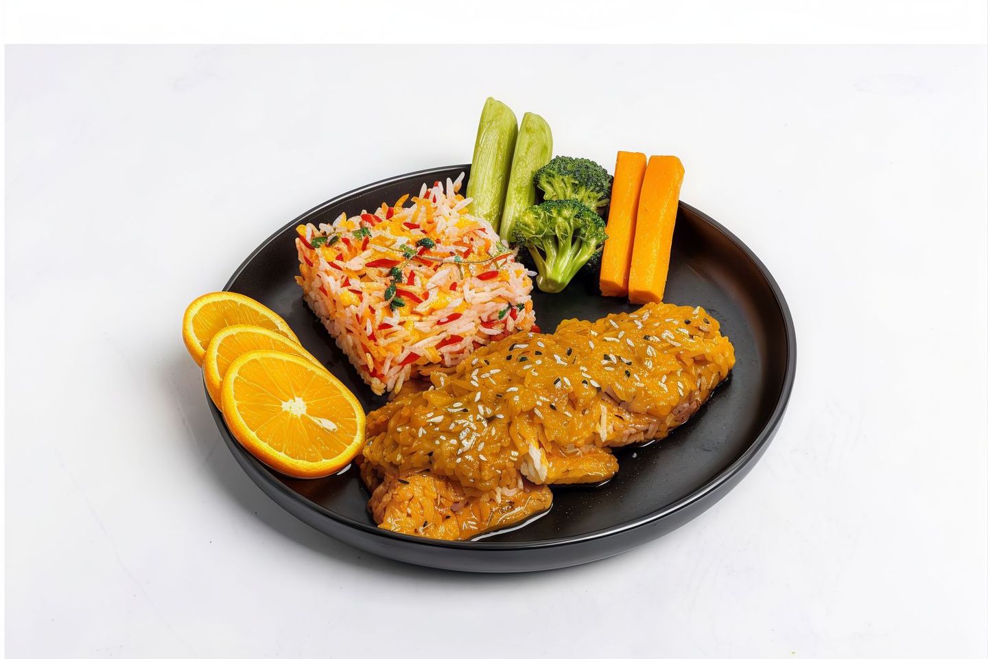Orange Fillet With Biryani Rice