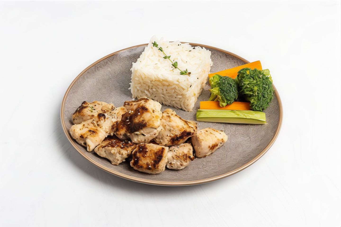 Shish Tawook With White Rice