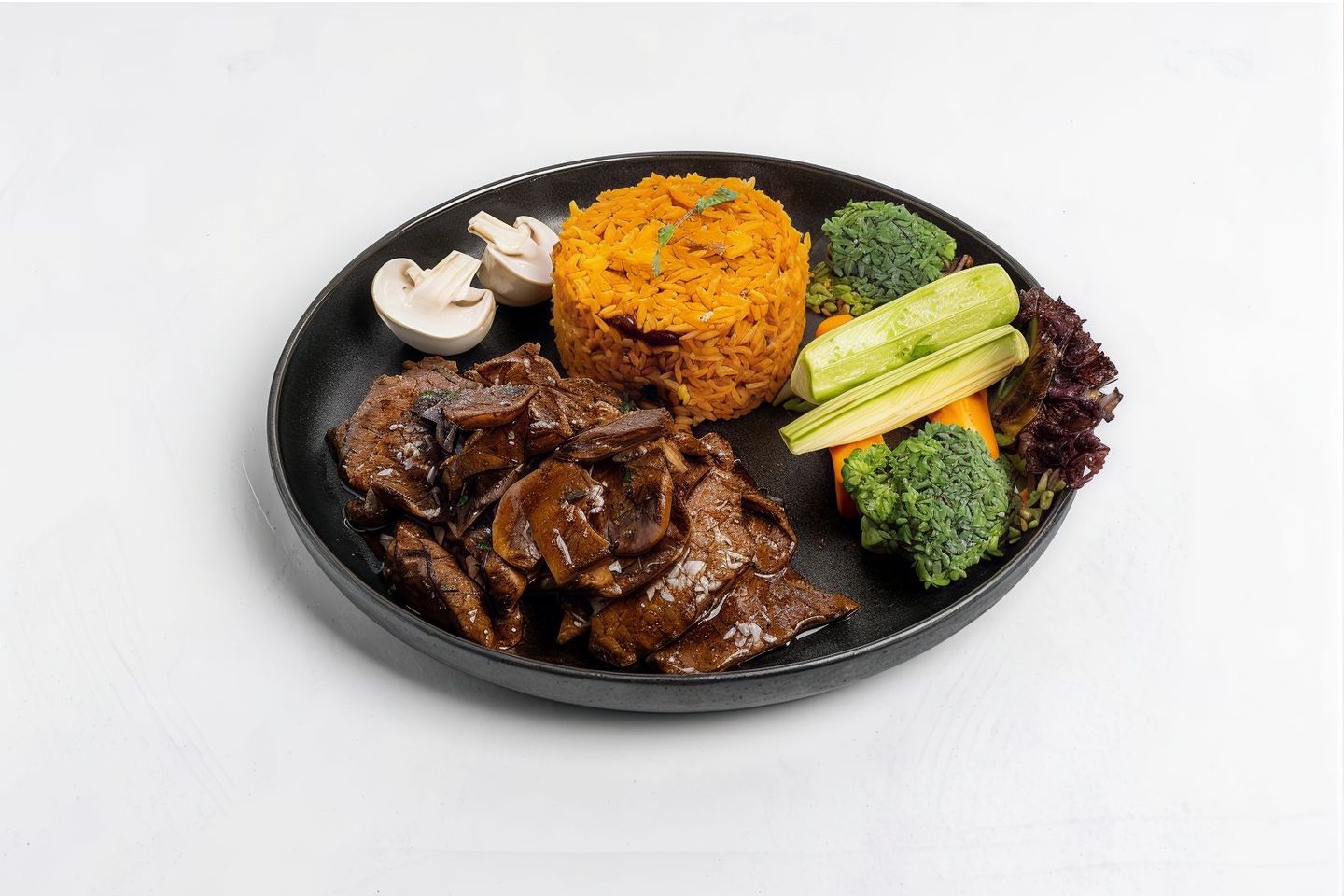 Herbed Steak With Mexican Rice